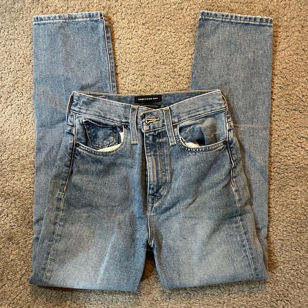 Something Navy Straight Leg Jeans